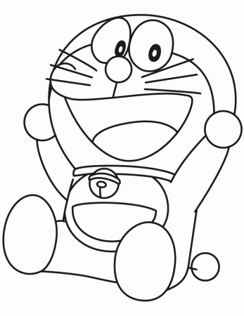 Happy Baby Doraemon Coloring Page | H & M Coloring Pages | Art ...