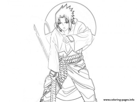 Naruto S Sasuke Action62dc Coloring Pages Printable