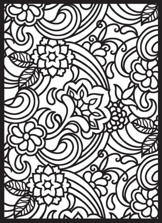 paisley pattern free printable stained glass coloring pages ...