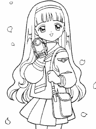 Coloring Page Of Japanese Girls - Coloring Pages For All Ages