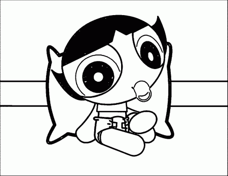 Baby Bc Powerpuff Girls Coloring Page | Wecoloringpage