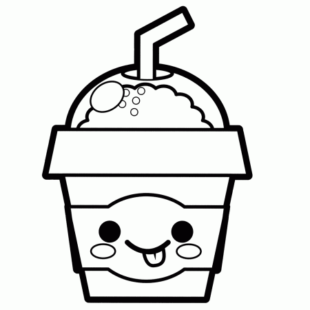 Kawaii Food and Drink Coloring Pages ...