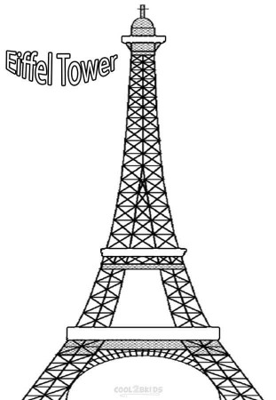 Eiffel Tower Coloring Pages - Free Printable Coloring Pages for Kids