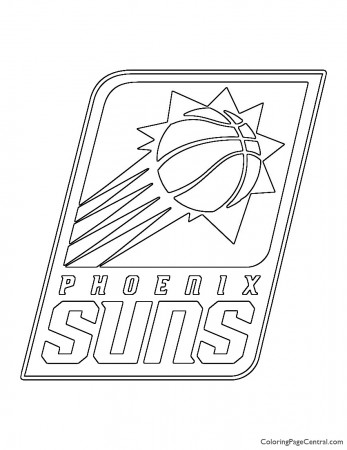 NBA Phoenix Suns Logo Coloring Page | Coloring Page Central