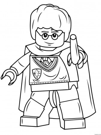 Easy Harry Potter Lego Coloring Page » Turkau