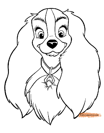 Lady and the Tramp Printable Coloring Pages | Disney Coloring Book
