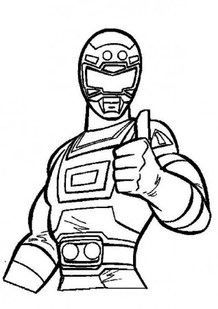 Free & Printable Red Ranger Coloring Picture, Assignment Sheets Pictures  for Child | Parentune.com