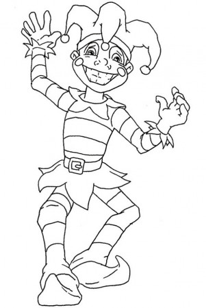 Jester coloring pages