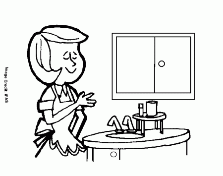 Kids Clean Up Toys Coloring Pages free image download