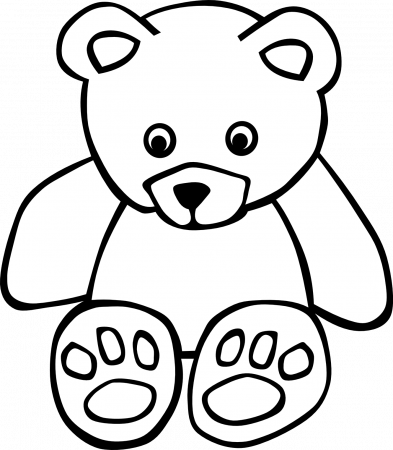 Stuffed Animal Clipart Line Drawing - Coloring Pages Love Bear - Png  Download - Full Size Clipart (#5470328) - PinClipart