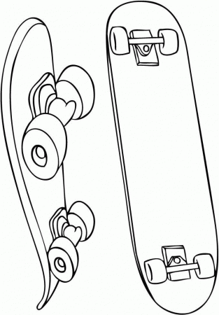 Drawing Skateboard #139291 (Transportation) – Printable coloring pages