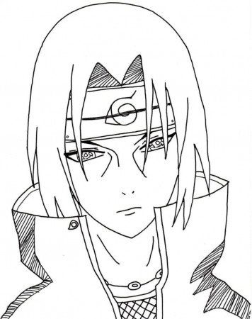 Coloring page Itachi Uchiha For Boys Print Free