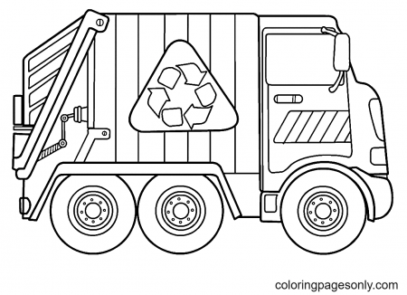 Printable Garbage Truck Coloring Pages - Garbage Truck Coloring Pages - Coloring  Pages For Kids And Adults