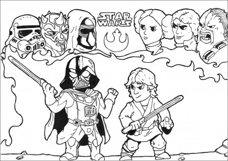 Star wars free to color for kids - Star Wars Kids Coloring Pages