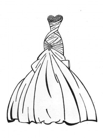 Dress coloring pages