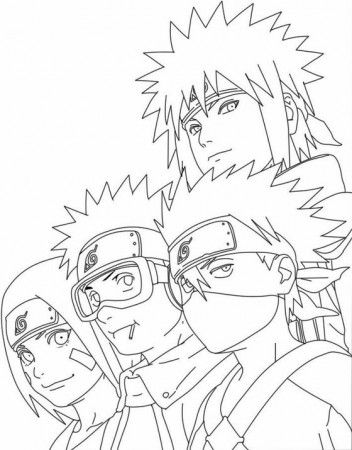 Team 7 Of Minato Coloring Page - Free Printable Coloring Pages for Kids