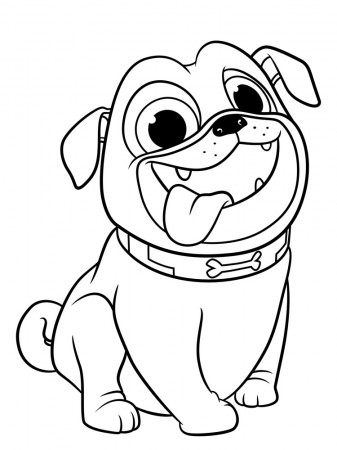 Free Pug coloring pages. Download and print Pug coloring pages