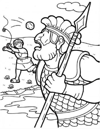 David and Goliath Coloring Pages - Best Coloring Pages For Kids | David and  goliath, David and goliath craft, David bible