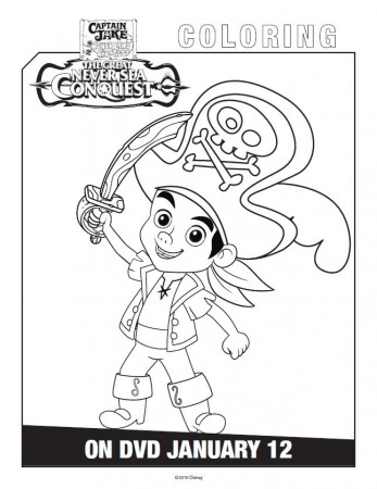 Free Printable Jake and the Never Land Pirates Coloring Pages