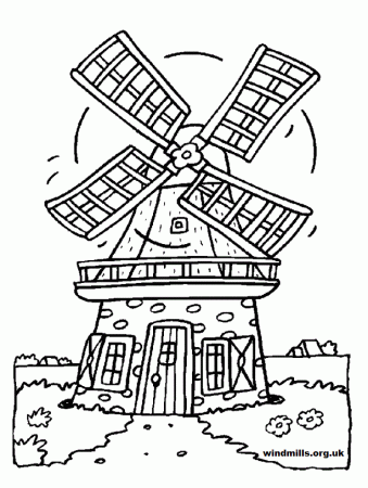 Colouring Pictures | Windmills