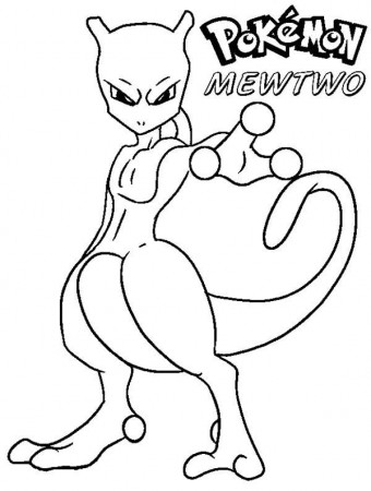 Pokemon Coloring Pages Mewtwo | Cooloring.com