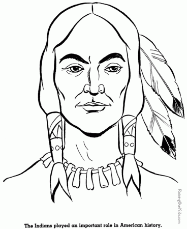 Nez Perce Native American on an Appaloosa Horse Coloring Page | AG ...