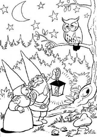 Kids-n-fun.com | 23 coloring pages of David the Gnome