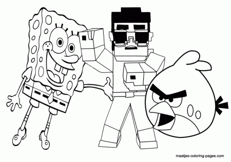 Minecraft Coloring Pages - Coloring Kids - Coloring Home