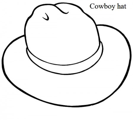 Cowboy Hat for Ladies Coloring Pages | Kids Play Color