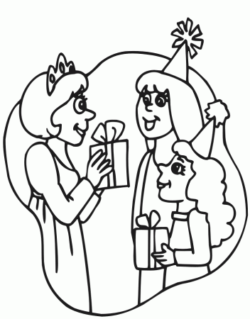 Princess Birthday Coloring Pages | Cooloring.com