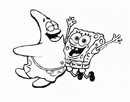 Spongebob Squarepants And Patrick Coloring Pages - Colors