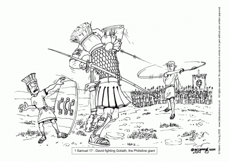 David And Goliath Coloring Page (18 Pictures) - Colorine.net | 17247