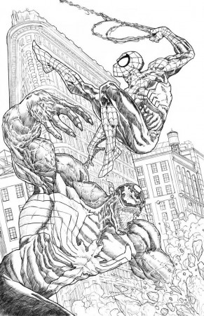 15 Pics of Spider-Man Fighting Venom Coloring Pages - Spider-Man ...