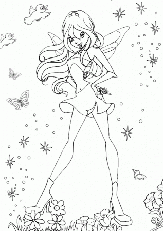Fairy Coloring Pages For Preschoolers - High Quality Coloring Pages