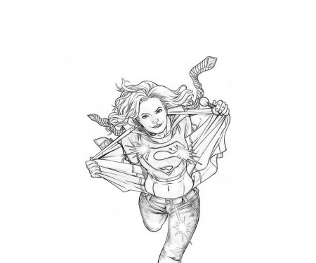 16 Pics of Supergirl Superhero Coloring Pages - Drawing Supergirl ...