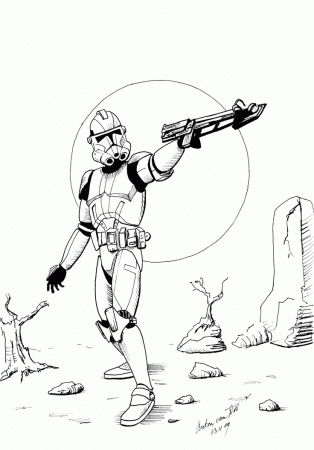 Clone Trooper Coloring page | Star Wars | Pinterest | Clone ...