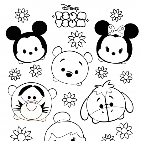 coloring ~ Tsum Printable Coloring Pages Colouring Sheets ...