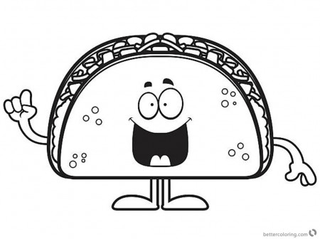 The best free Taco coloring page images. Download from 42 free ...