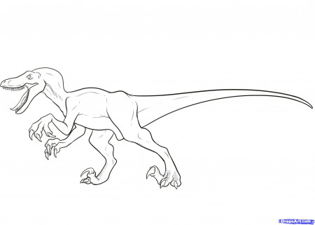 Jurassic World Raptor Coloring Pages to Print Pdf Raptor Jurassic World Coloring  Pages for Kids - Ecolorings.info