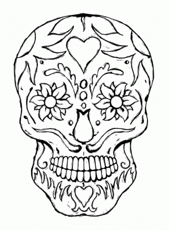 Free Printable Sugar Skull Coloring Pages | Free Coloring Pages