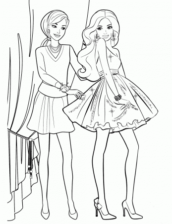 Barbie Free Coloring Pages Barbie Coloring Pages Printable Free ...