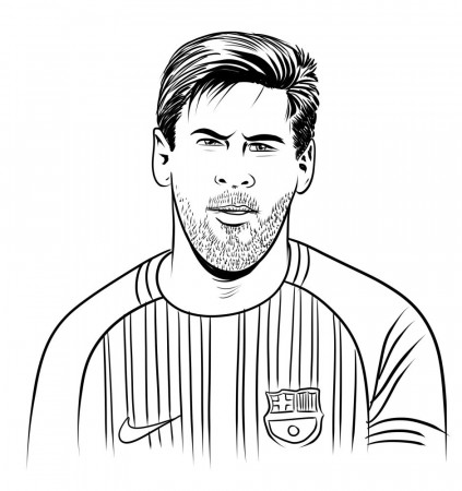 Lionel Messi 05 coloring page