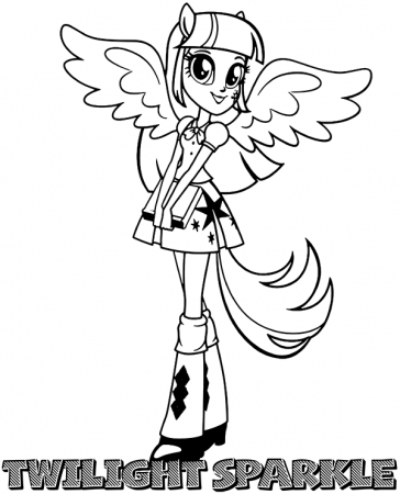 High-quality Twilight Sparkle coloring sheet