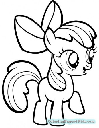 My Little Pony Apple Bloom Coloring Pages
