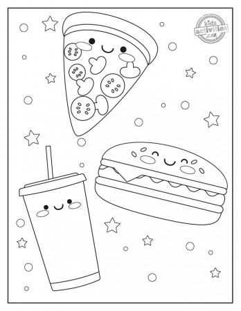 Best Cute Food Coloring Pages to Print & Color | Food coloring pages, Coloring  pages, Bunny coloring pages