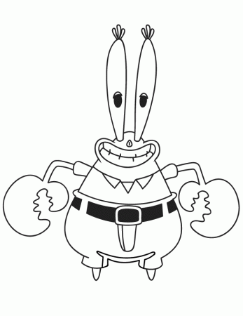 Plankton From Spongebob Cartoon Coloring Page | Free Printable 