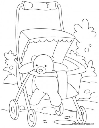 Pram coloring page 2 | Download Free Pram coloring page 2 for kids | Best Coloring  Pages