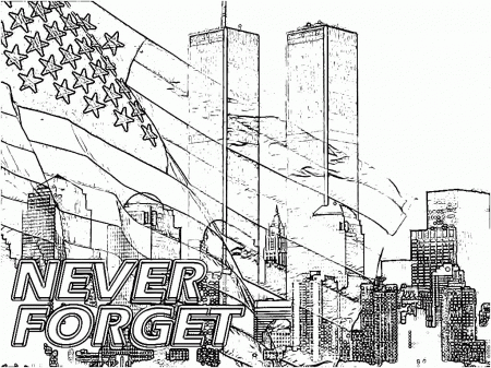 9 11 Coloring Page