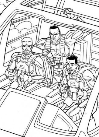 G.I. Joe Coloring Pages for Kids : Batch Coloring