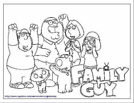 Family Guy Coloring Pages. family guy coloring pages the griffin ...